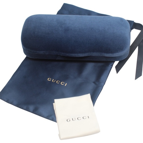 Gucci Accessories Gucci Eyewear Case Medium For Sunglasses Eyeglasses Navy Blue New Poshmark